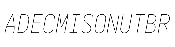 Aardvark Fixed Thin Italic  Free Fonts Download