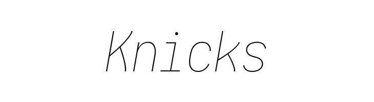 Aardvark Fixed Thin Italic  Free Fonts Download