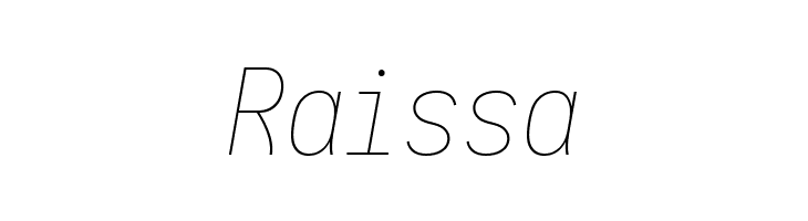 Aardvark Fixed Thin Italic  Free Fonts Download