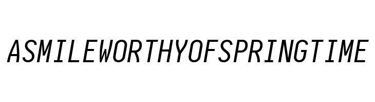 Aardvark Fixed Italic  Free Fonts Download