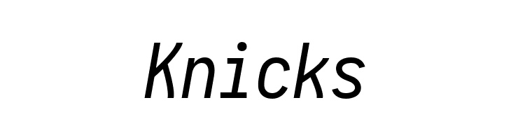 Aardvark Fixed Italic  Free Fonts Download