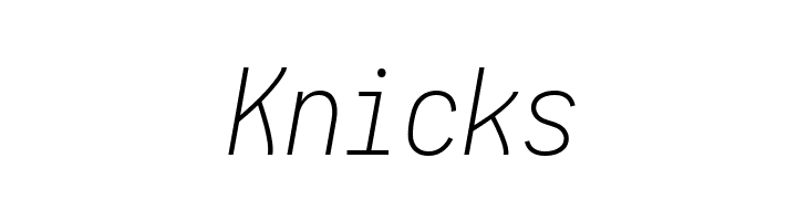 Aardvark Fixed Extralight Italic  Free Fonts Download