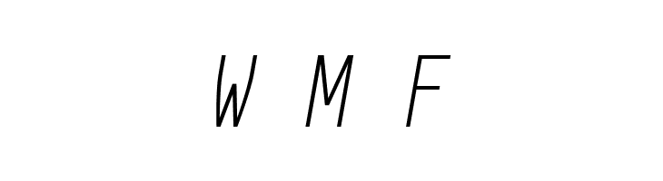 Aardvark Fixed Extralight Italic  Free Fonts Download