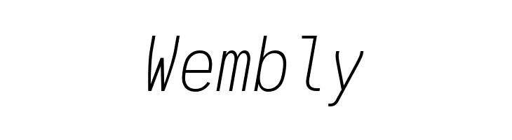 Aardvark Fixed Extralight Italic  Free Fonts Download