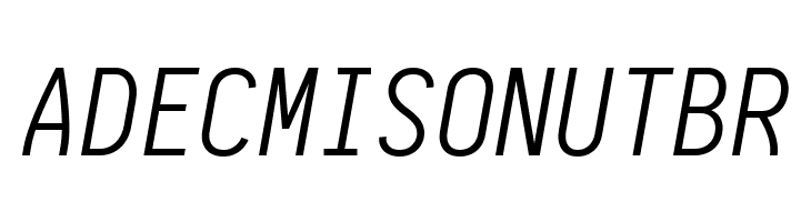 Aardvark Fixed Light Italic  Free Fonts Download