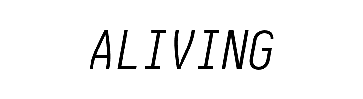 Aardvark Fixed Light Italic  Free Fonts Download