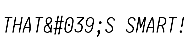 Aardvark Fixed Light Italic  Free Fonts Download