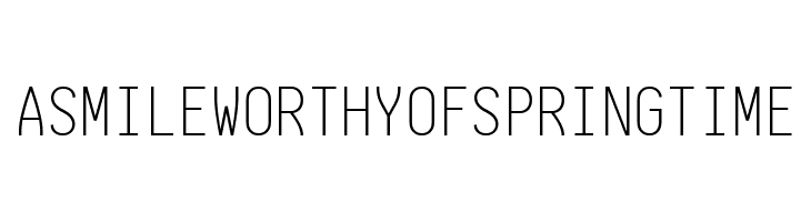 Aardvark Fixed ExtraLight  Free Fonts Download