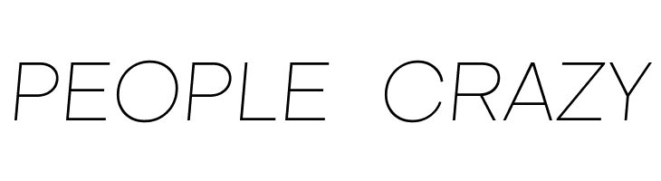 Metropolitano Thin Italic  Free Fonts Download