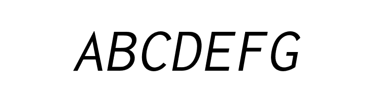 Inconsolata LGC Markup Italic  Free Fonts Download