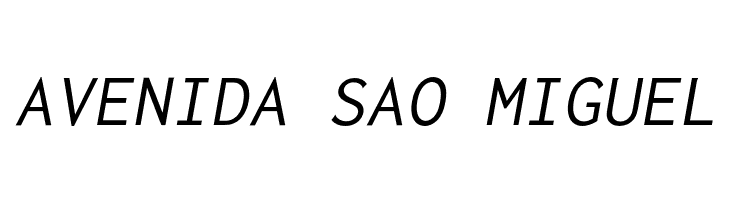 Inconsolata LGC Markup Italic  Free Fonts Download