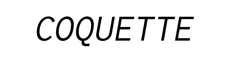 Inconsolata LGC Markup Italic  Free Fonts Download