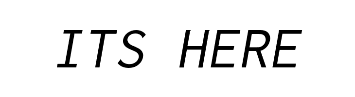 Inconsolata LGC Markup Italic  Free Fonts Download