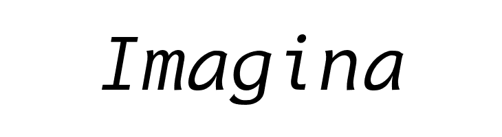 Inconsolata LGC Markup Italic  Free Fonts Download