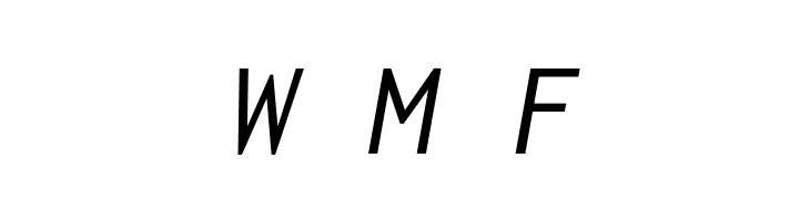 Inconsolata LGC Markup Italic  Free Fonts Download