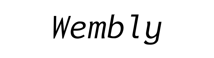 Inconsolata LGC Markup Italic  Free Fonts Download