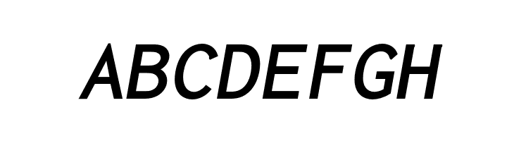 Inconsolata LGC Markup Bold Italic  Free Fonts Download