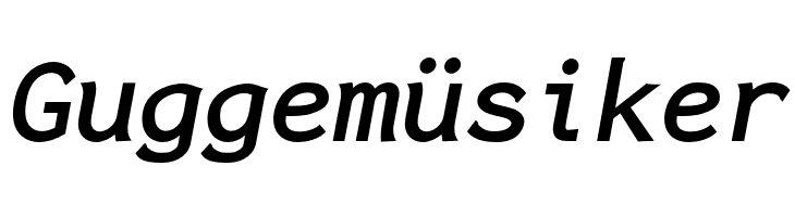 Inconsolata LGC Markup Bold Italic  Free Fonts Download