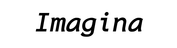 Inconsolata LGC Markup Bold Italic  Free Fonts Download