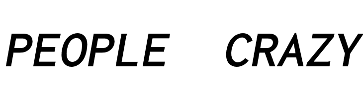 Inconsolata LGC Markup Bold Italic  Free Fonts Download