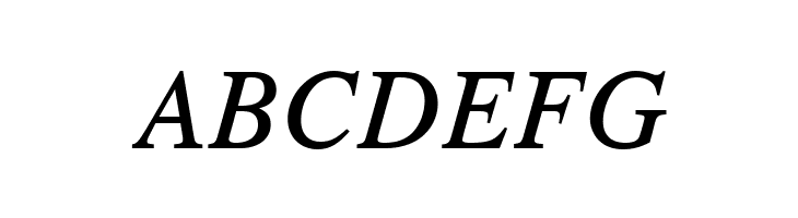 TGRoman Italic  Free Fonts Download