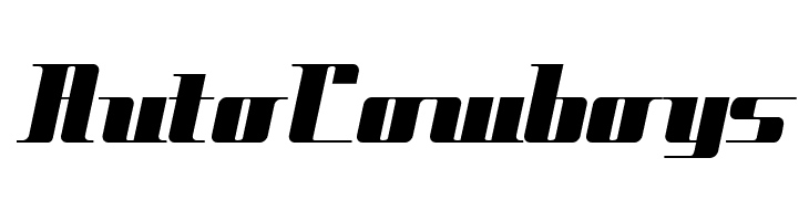 AutoCowboys Space Cadet NF Font
