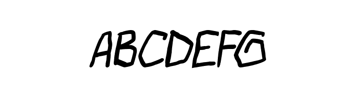 bad habits pg Italic  Free Fonts Download