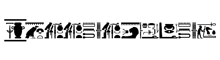 FontsVectorHIEROGLYPS  Free Fonts Download