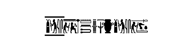 FontsVectorHIEROGLYPS  Free Fonts Download