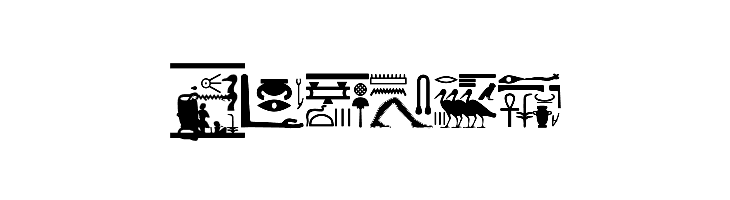 FontsVectorHIEROGLYPS  Free Fonts Download