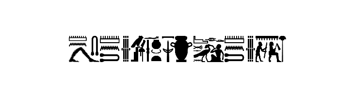 FontsVectorHIEROGLYPS  Free Fonts Download