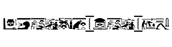 FontsVectorHIEROGLYPS  Free Fonts Download