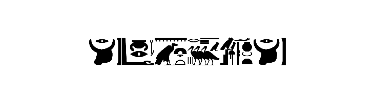 FontsVectorHIEROGLYPS  Free Fonts Download