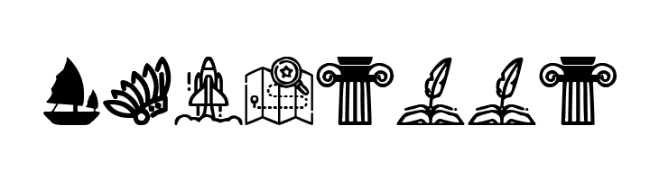 History Icons  Free Fonts Download