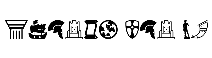 History Icons  Free Fonts Download