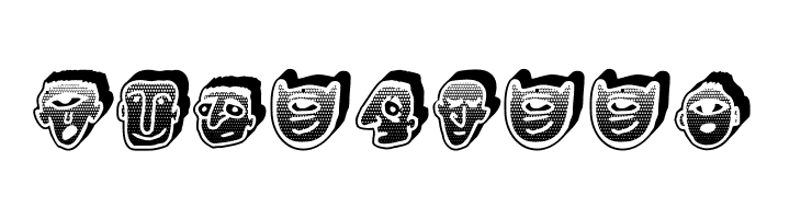 Negative Heads Regular  Free Fonts Download