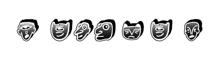 Negative Heads Regular  Free Fonts Download