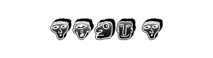 Negative Heads Regular  Free Fonts Download