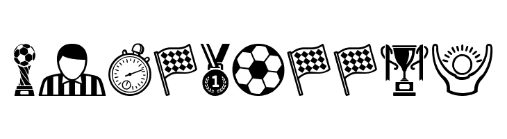 Soccer Icons  Free Fonts Download