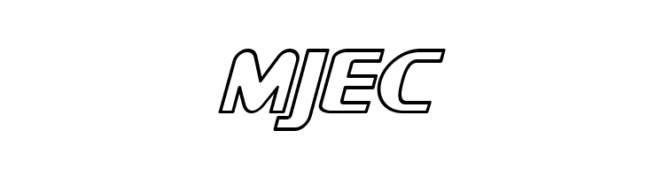 SF Intellivised Outline Italic  Free Fonts Download