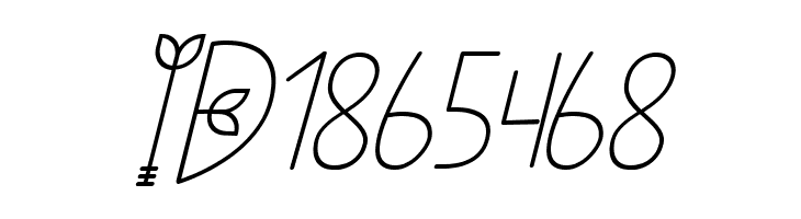NATURE green Italic  Free Fonts Download