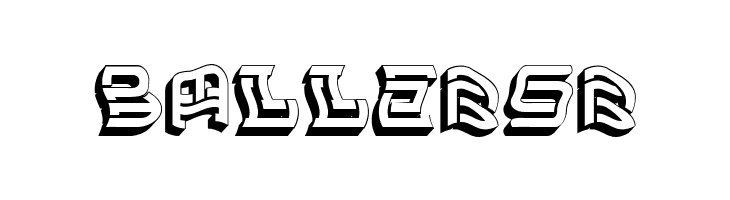 Balaton Hollow Regular  Free Fonts Download