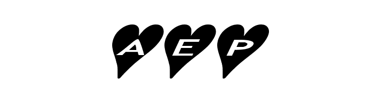 AlphaShapes hearts 2a  Free Fonts Download