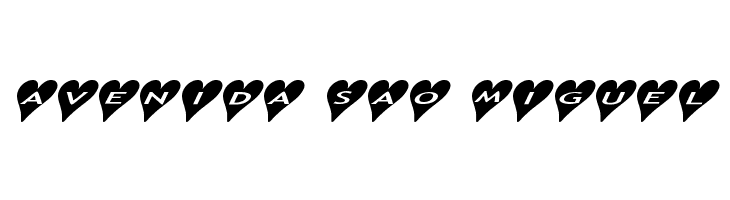 AlphaShapes hearts 2a  Free Fonts Download