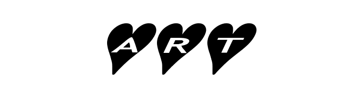 AlphaShapes hearts 2a  Free Fonts Download