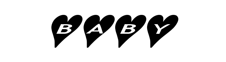 AlphaShapes hearts 2a  Free Fonts Download