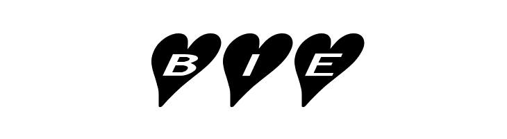 AlphaShapes hearts 2a  Free Fonts Download