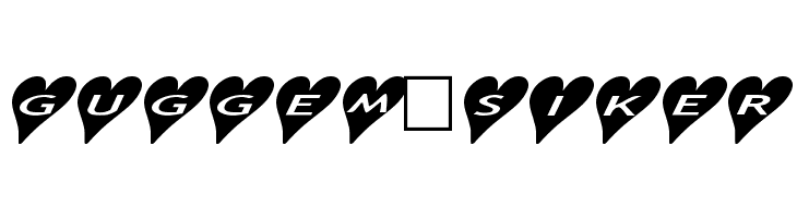 AlphaShapes hearts 2a  Free Fonts Download