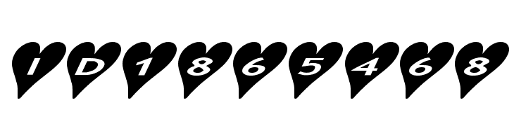 AlphaShapes hearts 2a  Free Fonts Download