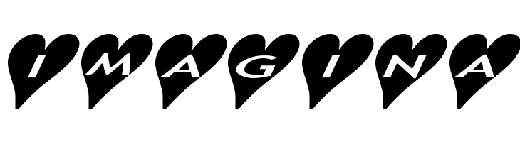 AlphaShapes hearts 2a  Free Fonts Download